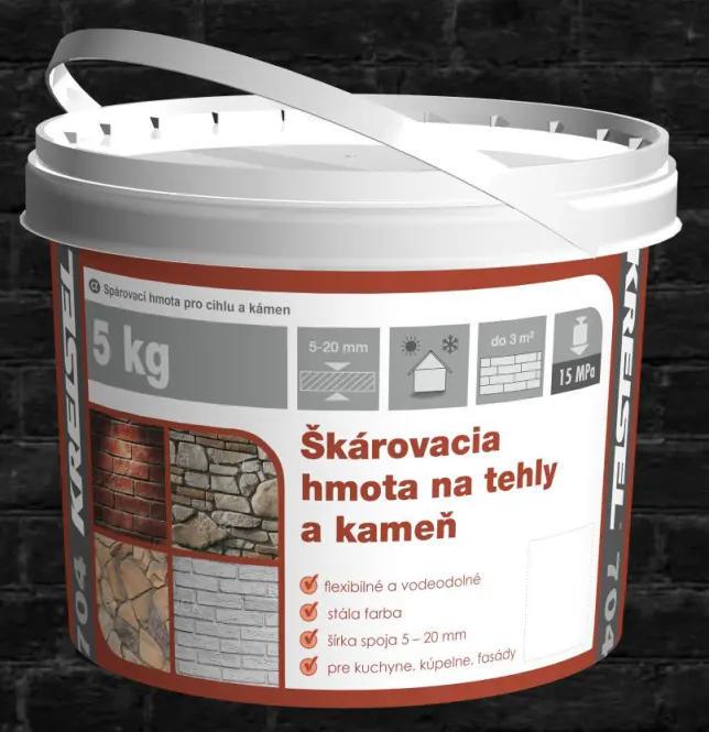 KREISEL  Špárovacia hmota na  tehly a kameň 704 5kg sivá