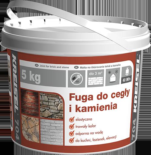KREISEL Škárovacia hmota na tehly a kameň 704 5kg čierna,5