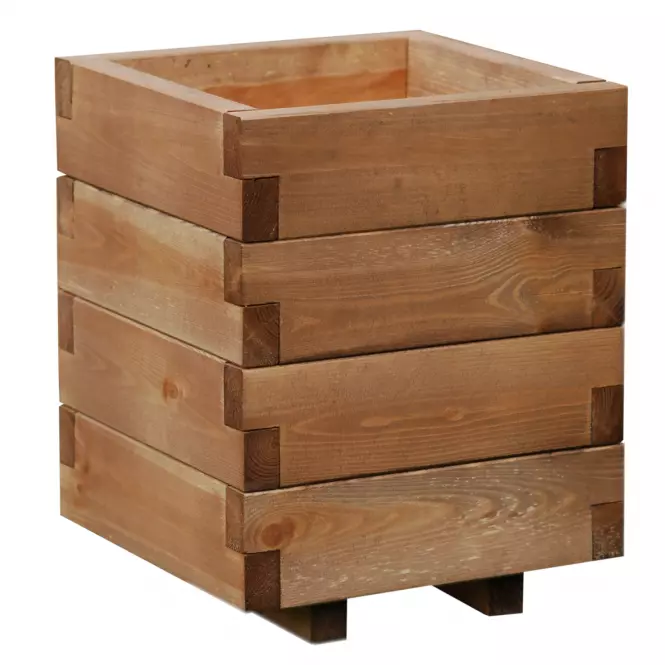 Drevený obal na kvety Domino I s vložkou