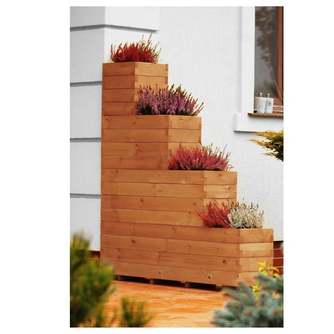 Drevený obal na kvety Domino I s vložkou,7