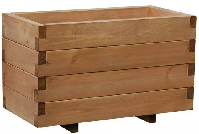 Drevený obal na kvety Domino II s vložkou