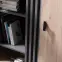 Skriňa Allmo 90cm-dub estana svetlý/antracit, dvojdverová, zásuvky,4