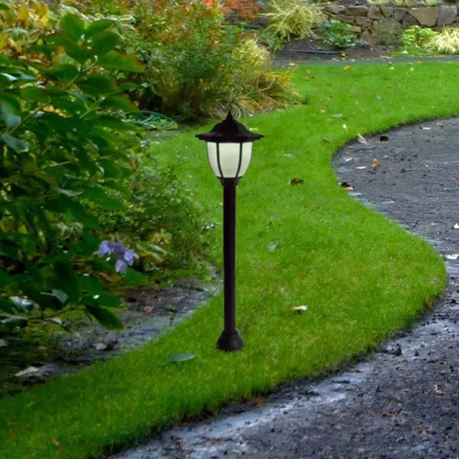 Solárny lampa stĺp AR VO2795 čierna LP1,2