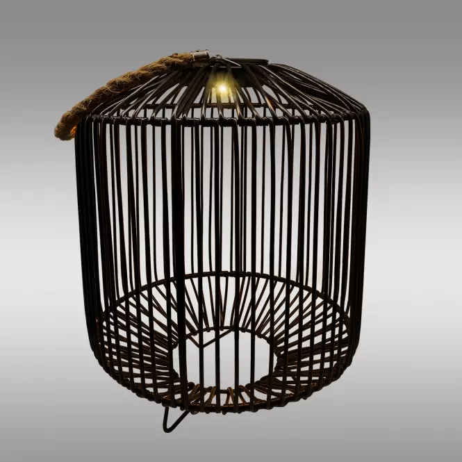 Solárna lampa Cis 2 VO2849 čierna