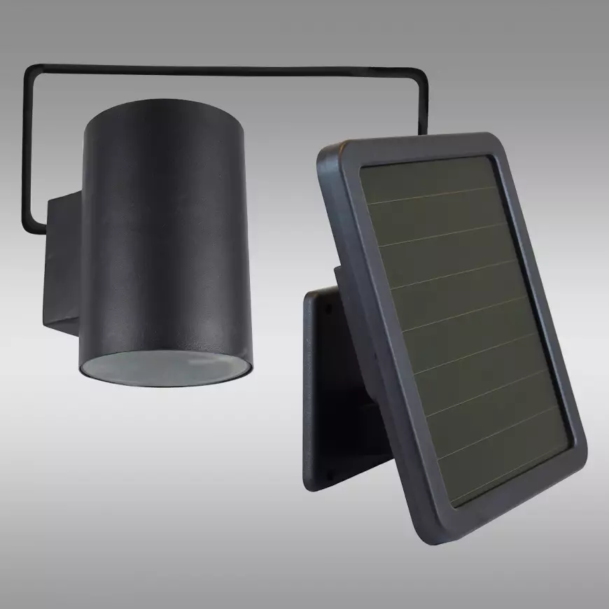 Nástenná solárna lampa  Lampada VO2840 čierna K1