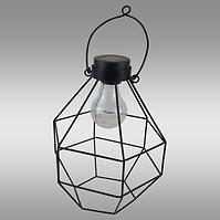 Solárna lampa závesná Rombo VO2832 čierna