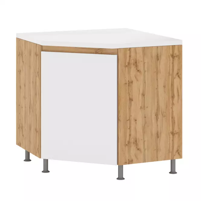 Rohová kuchynská skrinka Magnolia DN 90x90 1D 