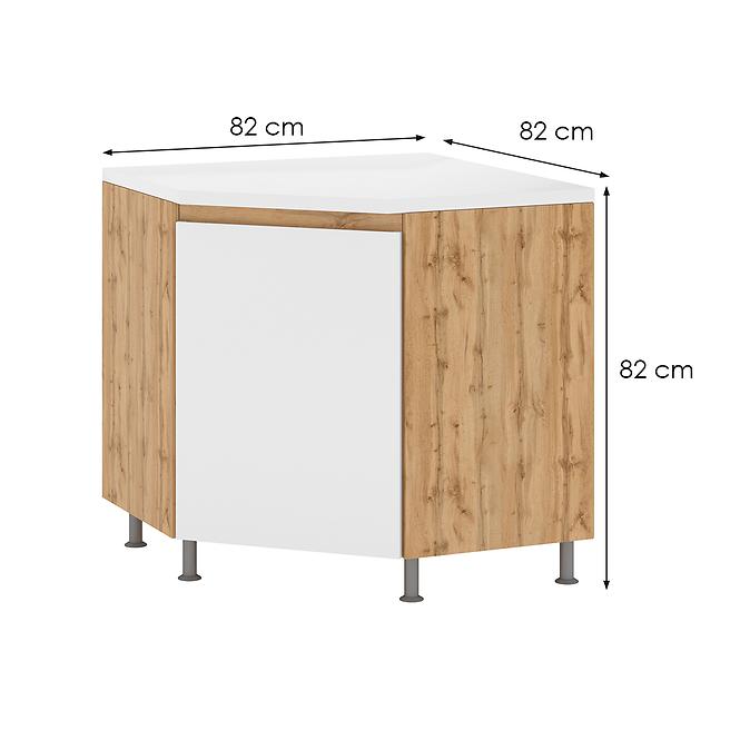 Rohová kuchynská skrinka Magnolia DN 90x90 1D 