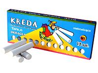 Okrúhle biele kriedy 12 ks CON-KZ-MB12