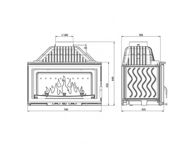 Krbová vložka W16 13,5kW Eco