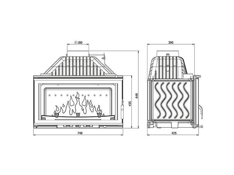 Krbová vložka W16 13,5kW Eco