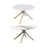 Rozkladací stôl Virgo B10038a-120/160x120cm  biela/prírodný