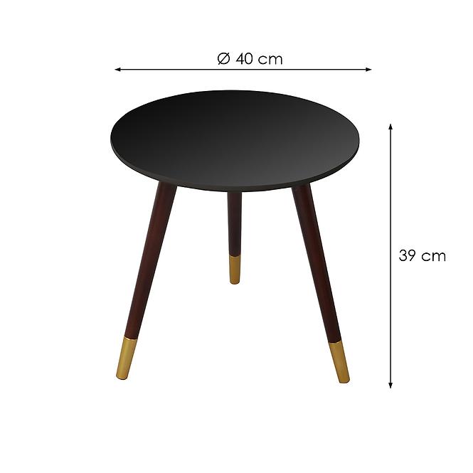 Konferenčný stolík 62059-40x40 čierna,2
