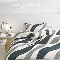 Bavlnená saténová posteľná bielizeň ALBS-M0033B 140x200
