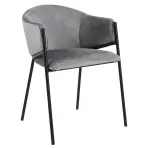 Stolička Otto 80248b sivá/čierna