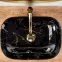 Umývadlo na dosku Belinda Black Marble Shiny,6