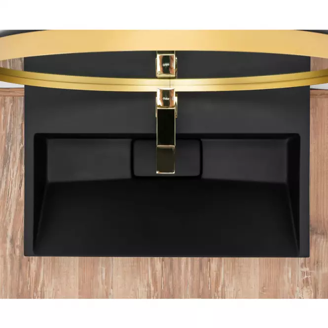 Umývadlo na dosku/na stenu Goya Black Mat 60 konglomerát