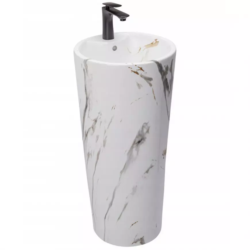 Stojacé umývadlo Blanka Marble z moderného materiálu