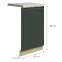Dvierka na umývačku Glamour zm 45 green,2
