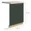 Dvierka na umývačku Glamour zm 60 green,2