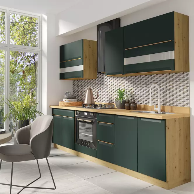 Dvierka na umývačku Glamour zm 60 green