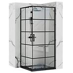 Sprchový kút Concept black 80x80x190