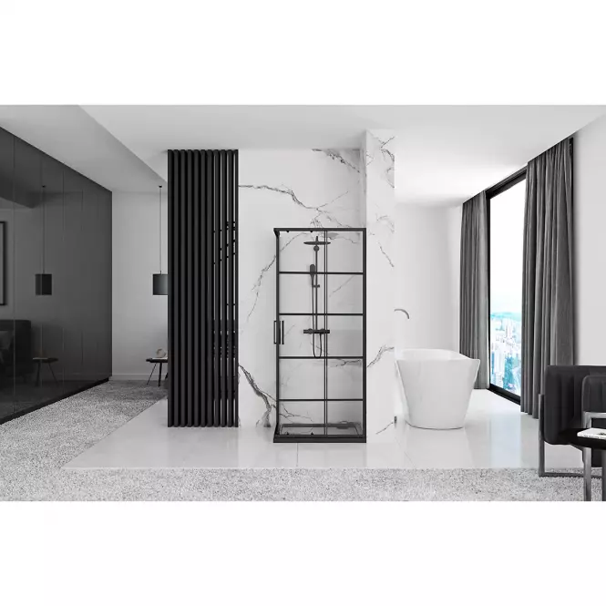 Sprchový kút Concept black 90x90x190