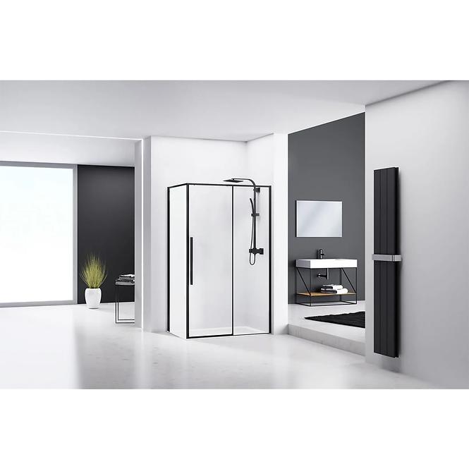 Sprchový kút Solar black 100x80,4