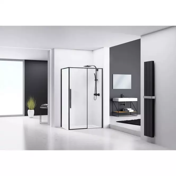 Sprchový kút Solar black 120x90,4
