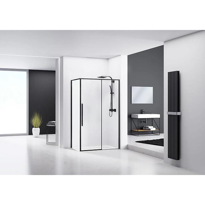 Sprchový kút Solar black 120x90,4