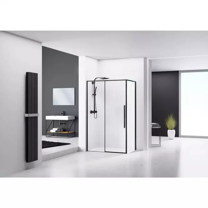 Sprchový kút Solar black 120x90