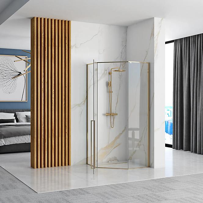 Sprchový kút Diamond gold 90x90x195