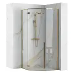 Sprchový kút Diamond gold 80x80x195