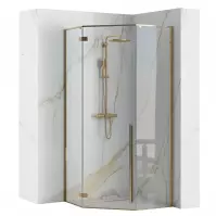 Sprchový kút Diamond gold 80x80x195