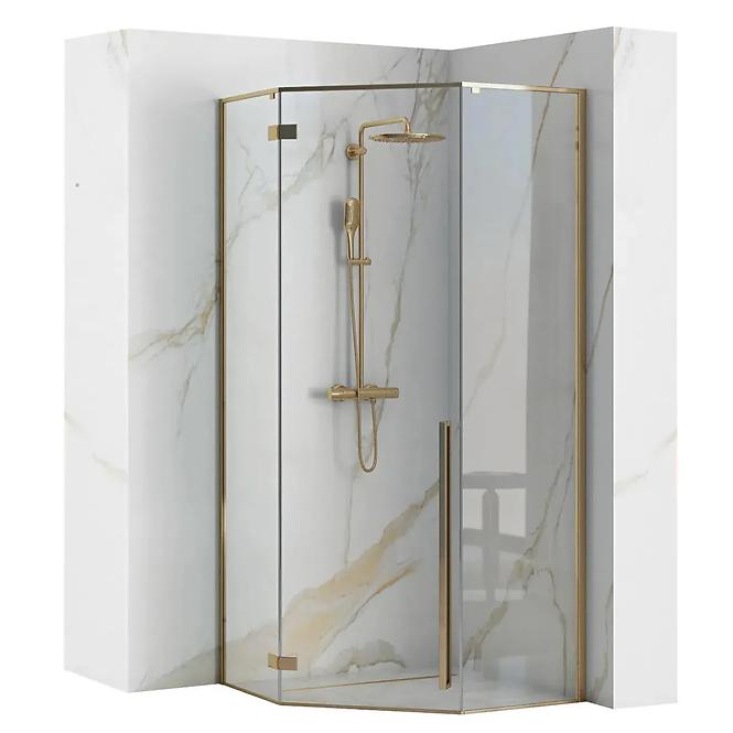 Sprchový kút Diamond gold 80x80x195