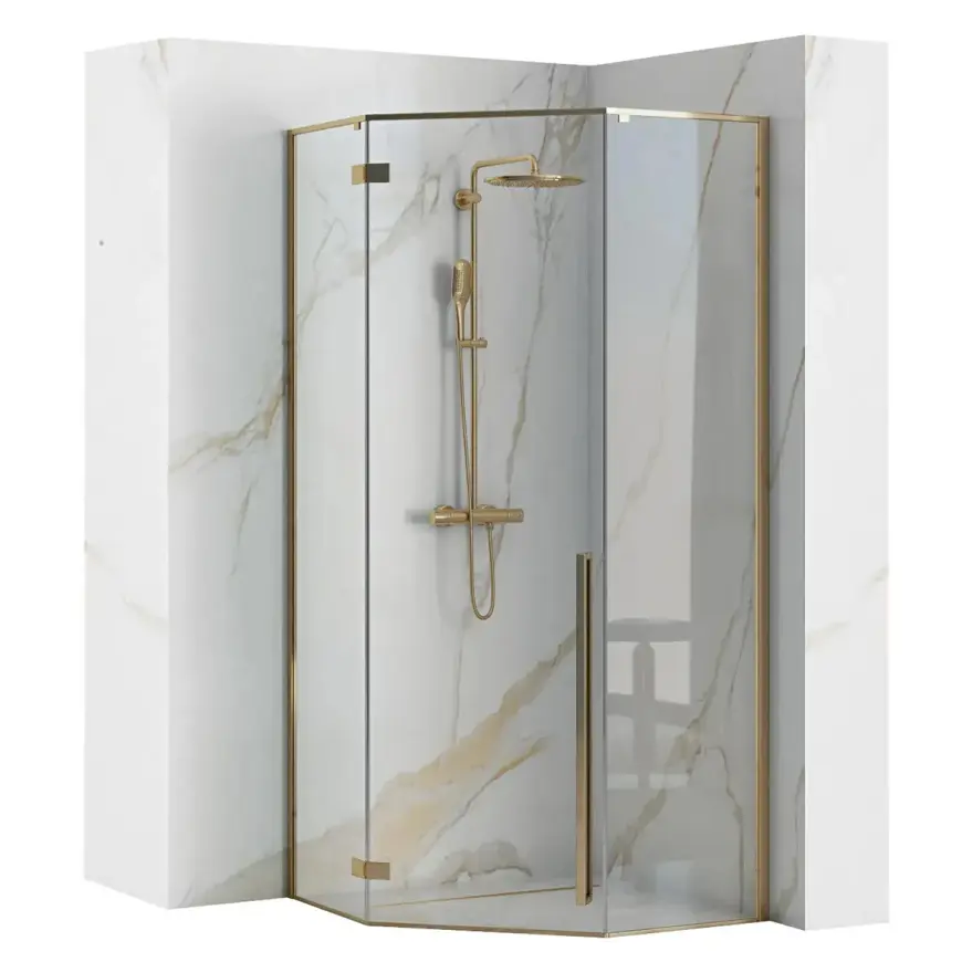 Sprchový kút Diamond gold 80x80x195