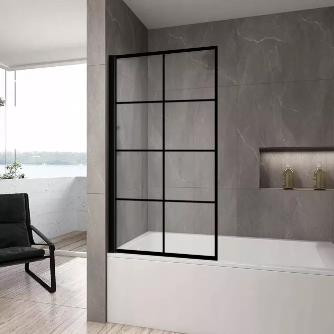 Vaňová zástena Lagos-1 Black 70x140,2