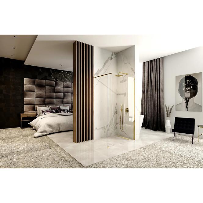 Sprchová stena Walk-In Aero Gold 120x195,2