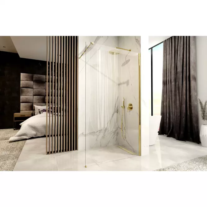 Sprchová stena Walk-In Aero Gold 120x195,3