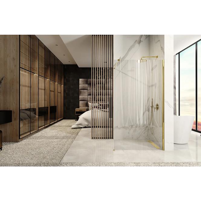 Sprchová stena Walk-In Aero Gold 120x195,4