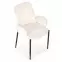 Stolička K477 tkanina boucle/kov krém 58x58x89,3
