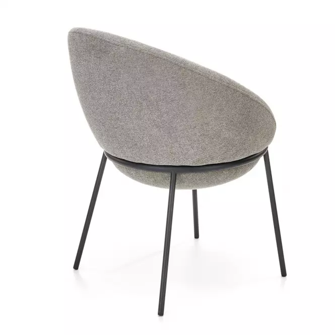 Stolička K482 tkanina/kov popol 61x59x78