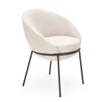 Stolička K482 tkanina/kov béž 61x59x78