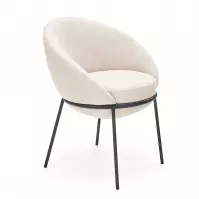 Stolička K482 tkanina/kov béž 61x59x78