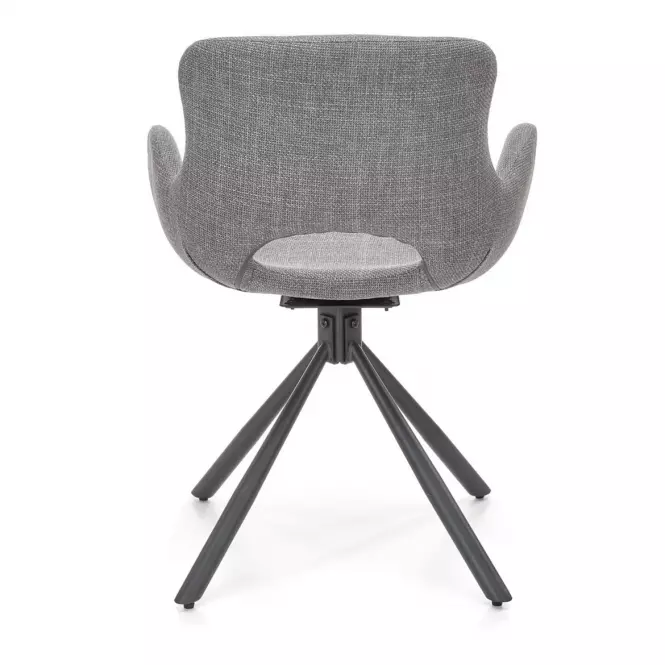 Stolička K475 tkanina/kov popol 59x58x81