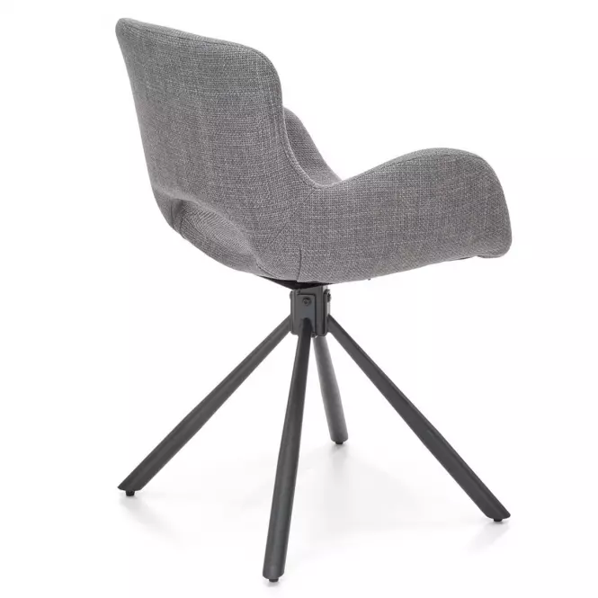 Stolička K475 tkanina/kov popol 59x58x81