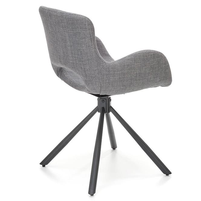 Stolička K475 tkanina/kov popol 59x58x81