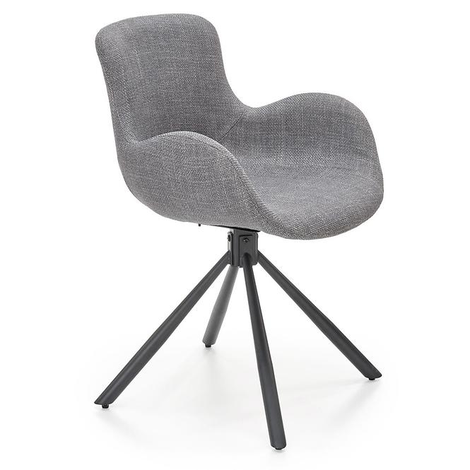 Stolička K475 tkanina/kov popol 59x58x81