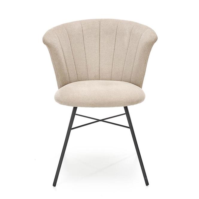 Stolička K459 tkanina/kov béž 60x59x79