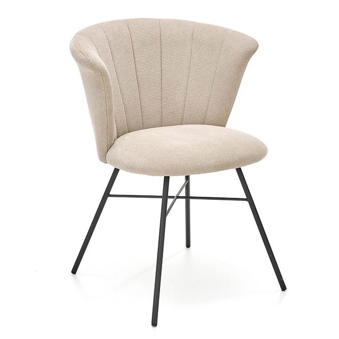 Stolička K459 tkanina/kov béž 60x59x79
